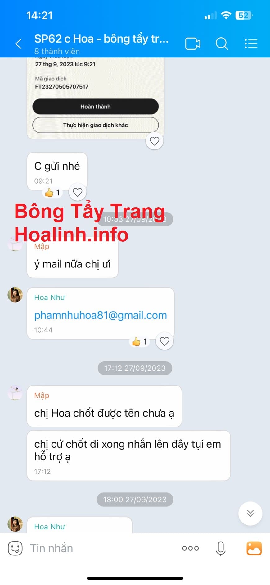 Feedback khách hàng